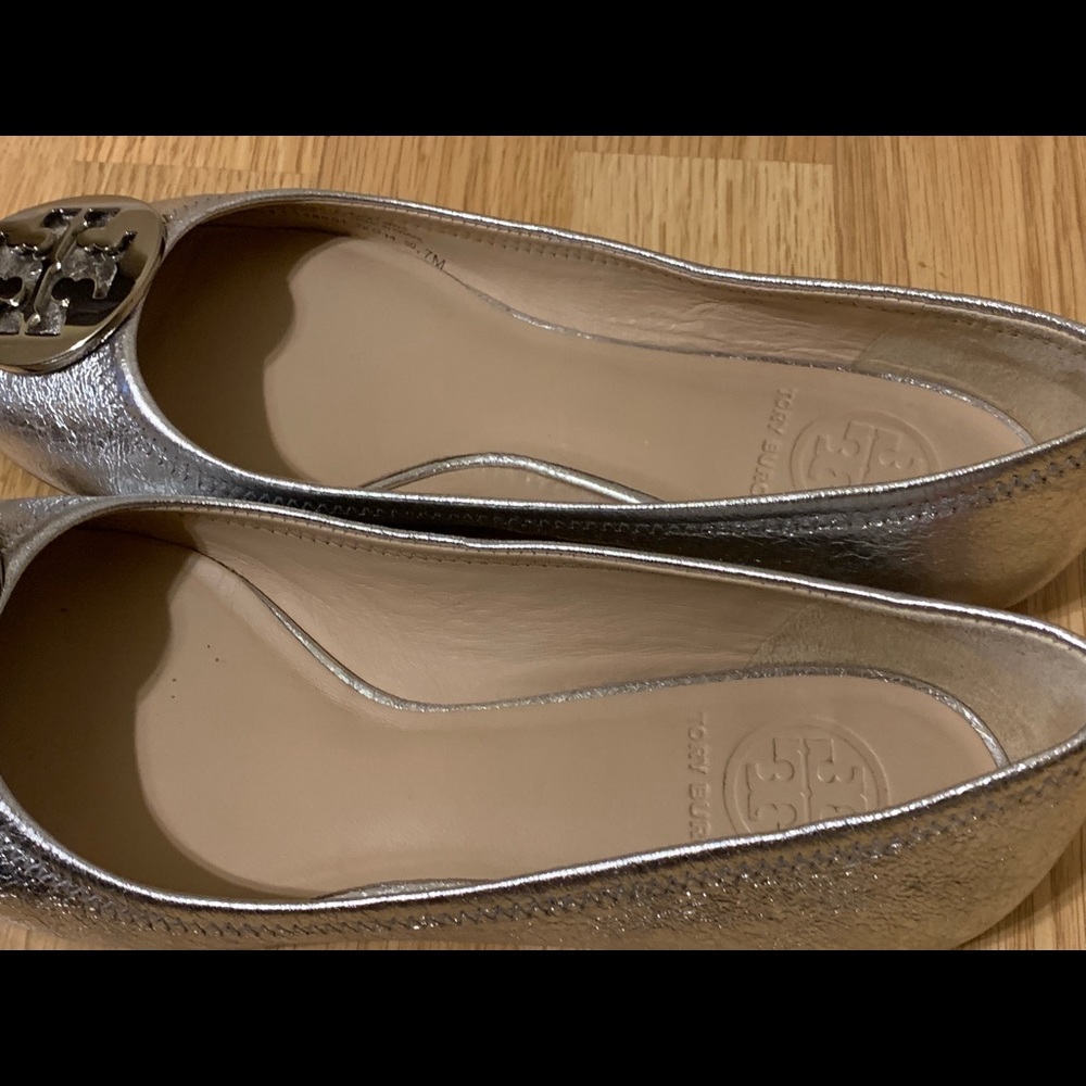 โจ Tory Burch silver metallic flats - Picture 4 of 7